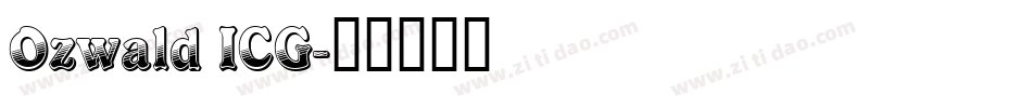 Ozwald ICG字体转换